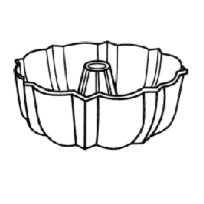 22948 PAN BUNDT CAKE 7_7/8"x2_5/8 6 CUP