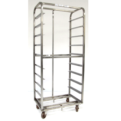 Magna Heavy Duty, Single Side Load Stainless Bakers Aid Style Pin Guides Oven Rack, 69"H, 2"/30 Spacing, Item 23060S_PG