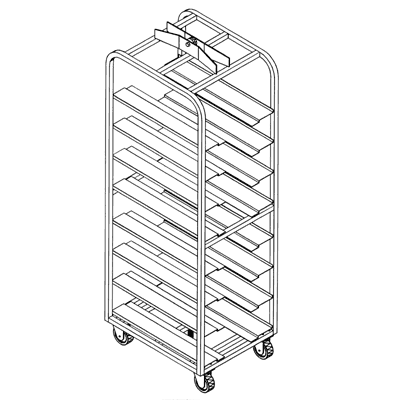 8199_U RACK DAH SS 08 PAN EL SGL F/ MOD 9100 U