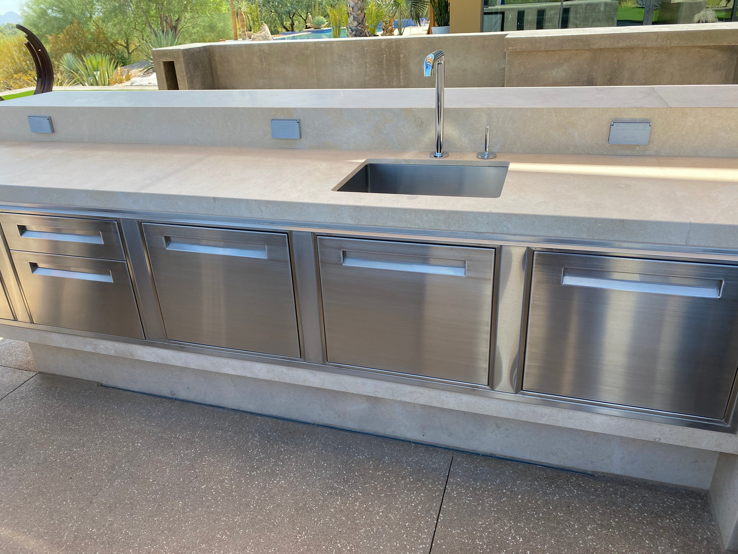 Stainless Cabinets - Patio Living