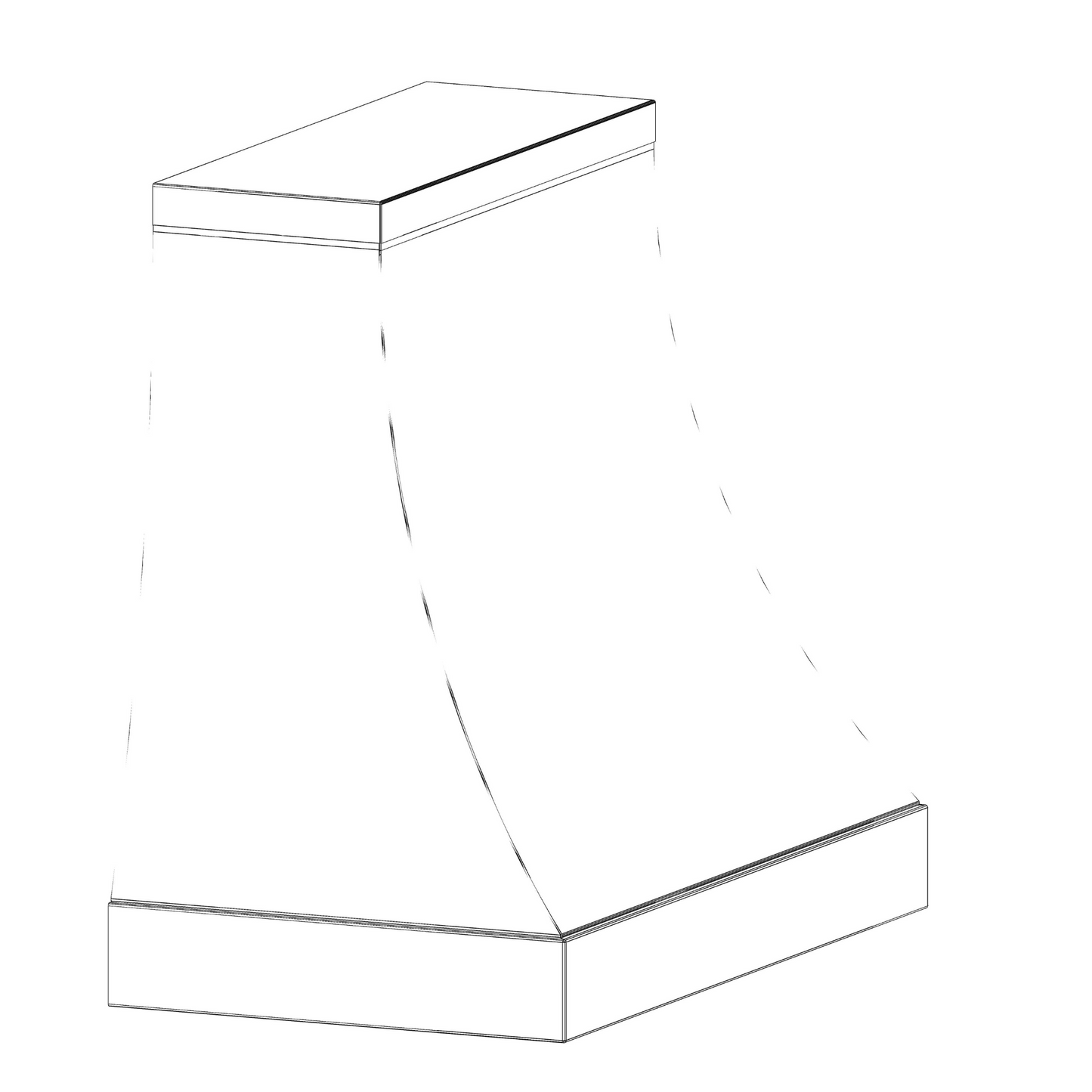 Lynndale #200406 Stainless Steel Range Hood #4 Finish with #8 Accent – 41"W x 24"D x 39"H