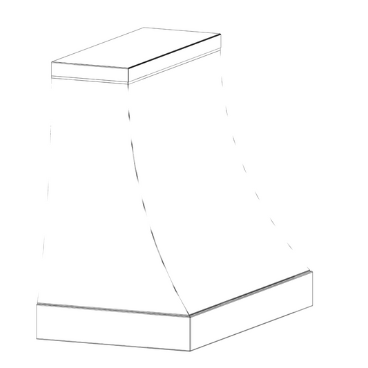 Lynndale #200406 Stainless Steel Range Hood #4 Finish with #8 Accent – 41"W x 24"D x 39"H