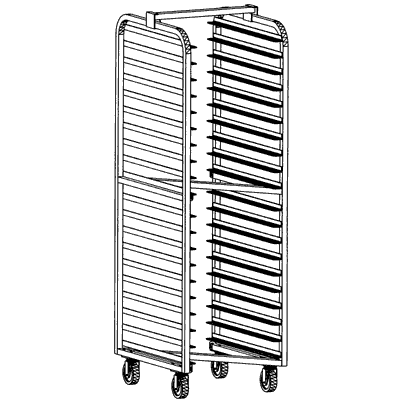 6129Z RACK AL 20 PAN "Z" STYLE NESTING EL PC