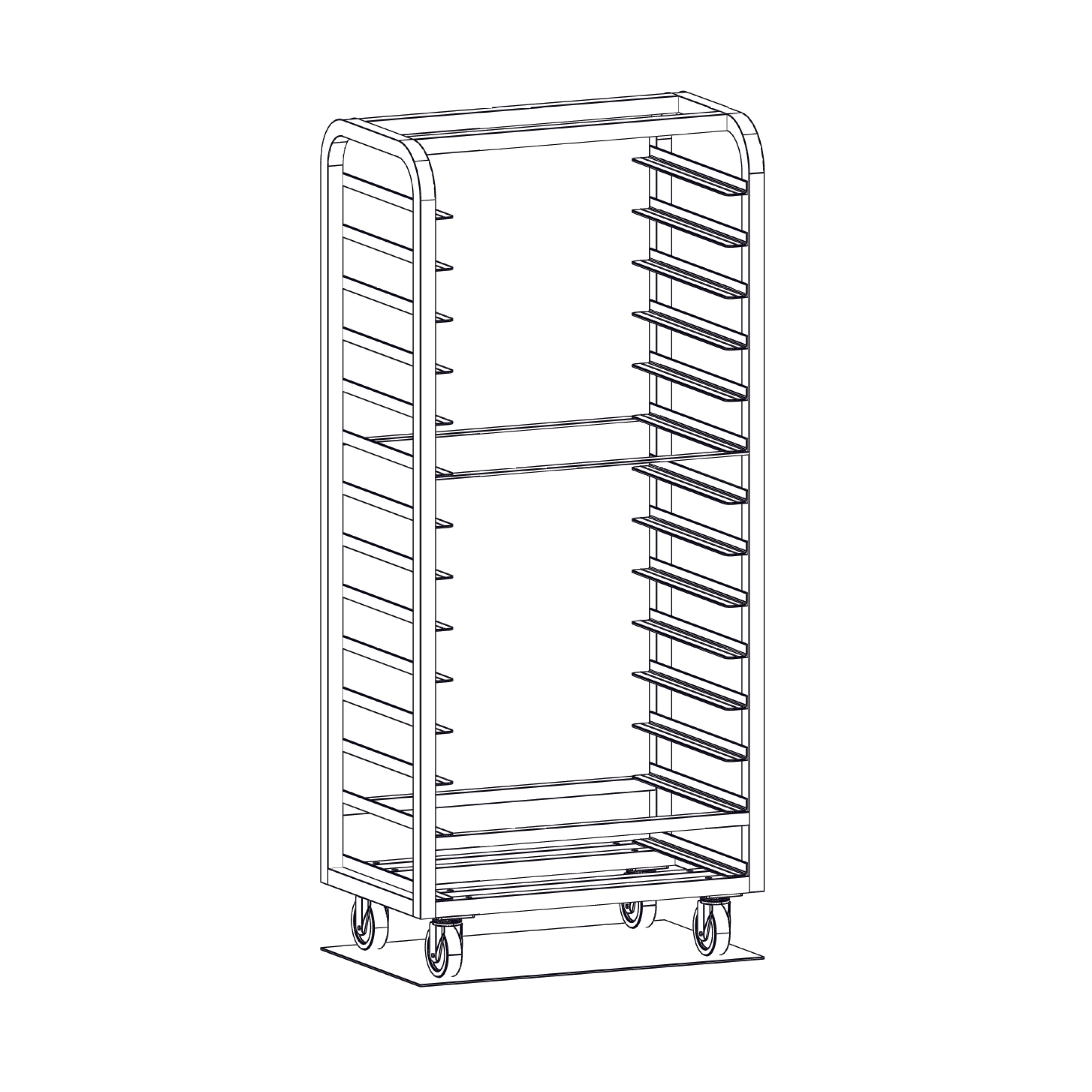 Magna, Single Side Load Bun Pan Carts | Racks and Trolleys, All Welded ...