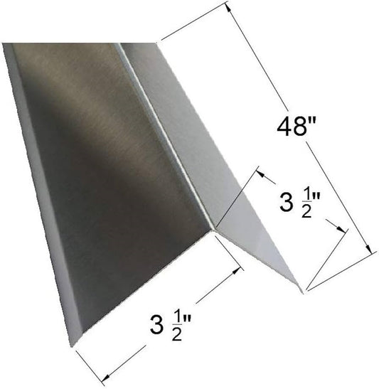 16 gauge brushed stainless steel corner guard flanged wings for commercial building, kitchen and hospital wall protection