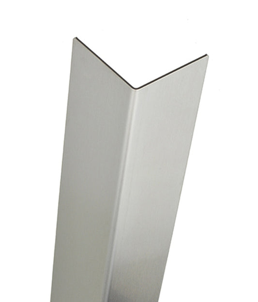 16 gauge brushed stainless steel corner guard for commercial building, kitchen and hospital wall protection